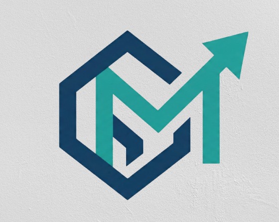 GoMentra company logo, blue and white